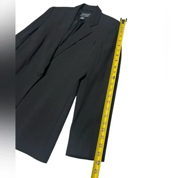 Lafayette 148 New York Charcoal Striped Blazer - Picture 8 of 10